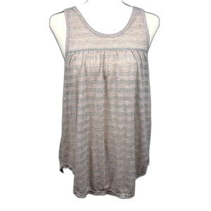 American Eagle Back Zip Minimalist Tank Top Women's Small Sleeveless Textured